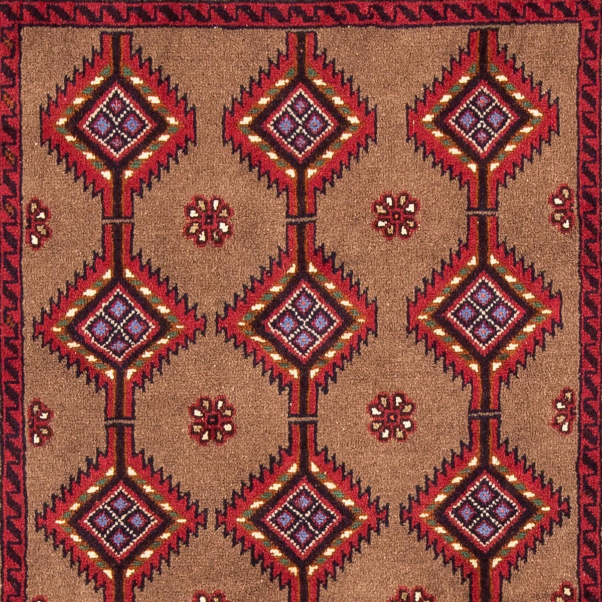 Tapis de couloir Tapis Belutsch - 179 x 101 cm - rouge