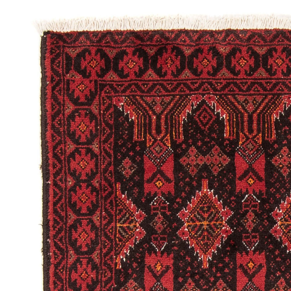 Tapis de couloir Tapis Belutsch - 201 x 99 cm - rouge foncé