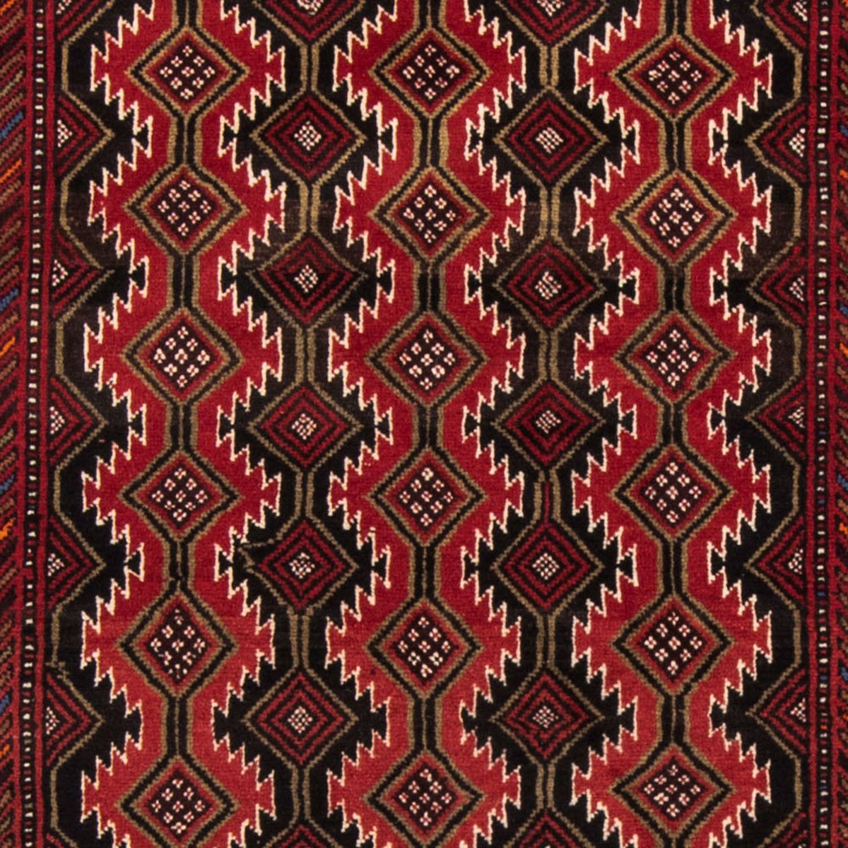 Tapis de couloir Tapis Belutsch - 219 x 110 cm - rouge foncé