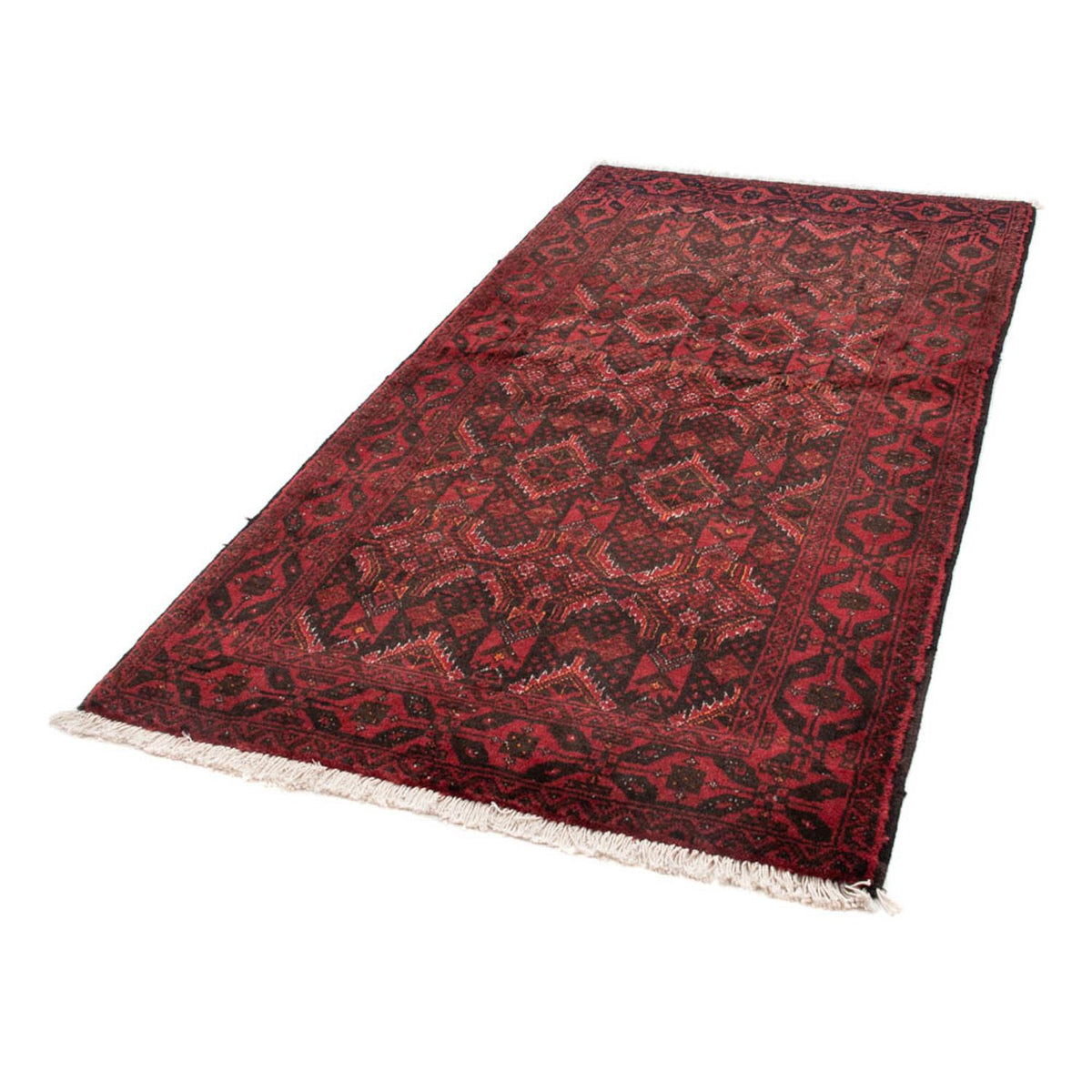 Tapis de couloir Tapis Belutsch - 196 x 100 cm - rouge