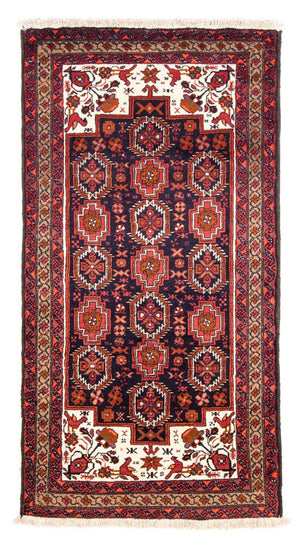 Tapis de couloir Tapis Belutsch - 181 x 101 cm - bleu foncé