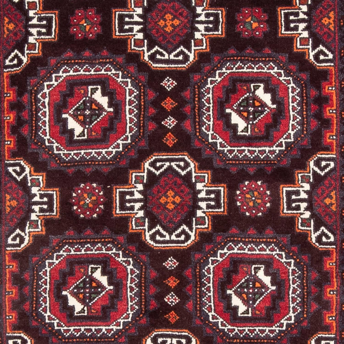 Tapis de couloir Tapis Belutsch - 194 x 105 cm - rouge