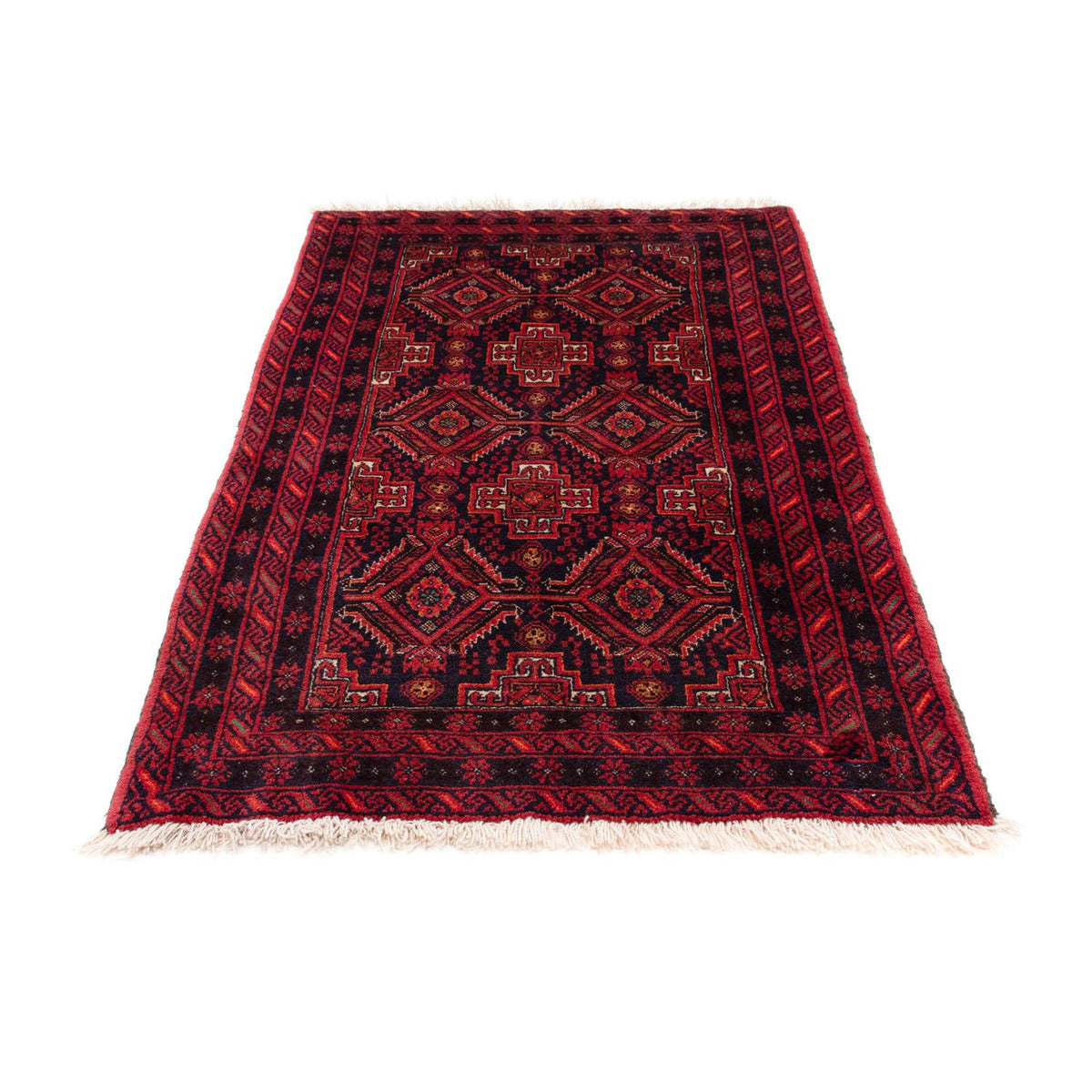 Tapis Belutsch - 169 x 136 cm - rouge foncé