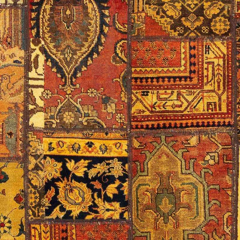 Tapis patchwork carré  - 151 x 142 cm - multicolore