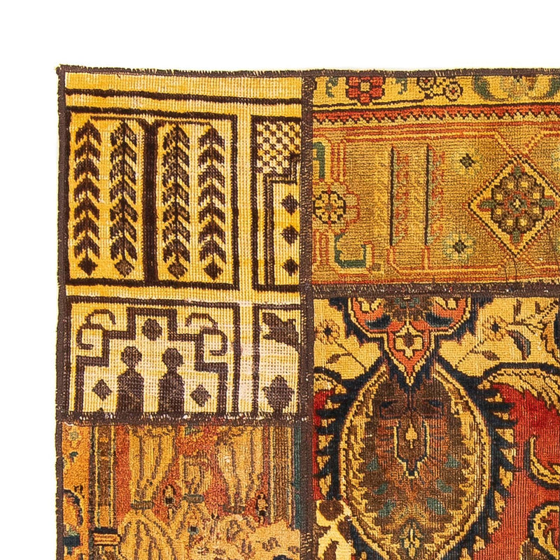 Tapis patchwork carré  - 151 x 142 cm - multicolore