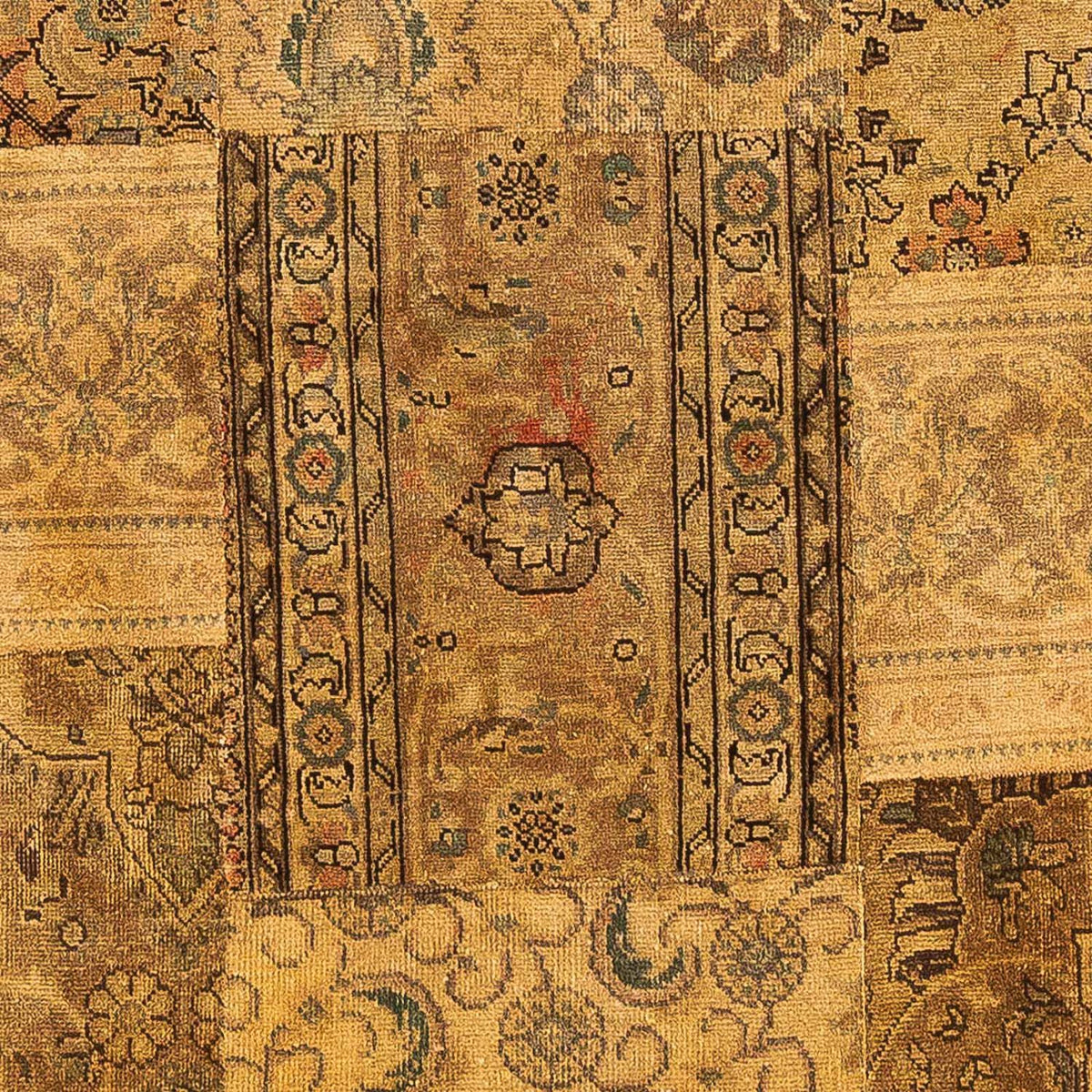 Tapis patchwork - 205 x 131 cm - multicolore