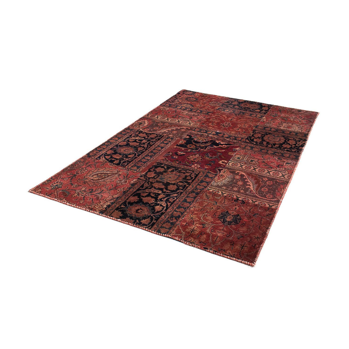 Tapis patchwork - 207 x 135 cm - multicolore
