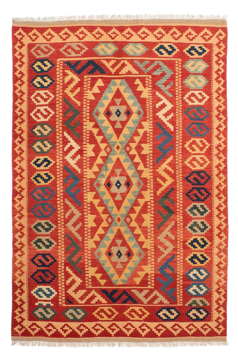 Tapis Kelim - Oriental - 245 x 174 cm - rouge