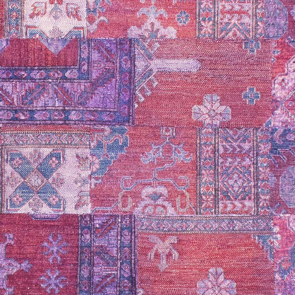 Tapis patchwork - 291 x 210 cm - multicolore