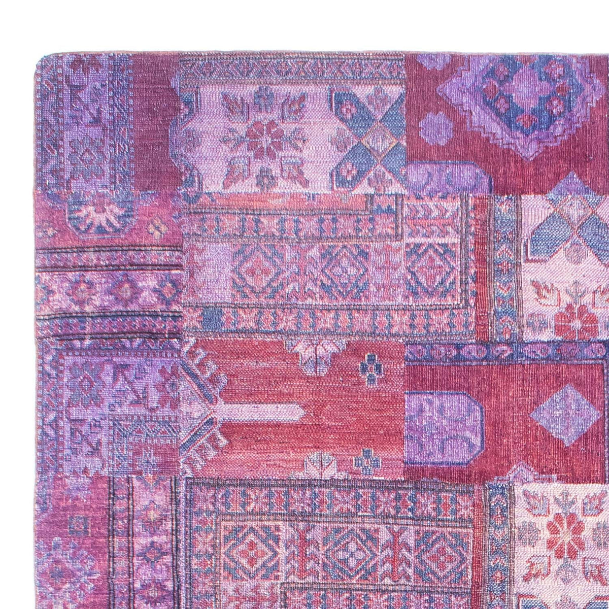 Tapis patchwork - 291 x 210 cm - multicolore