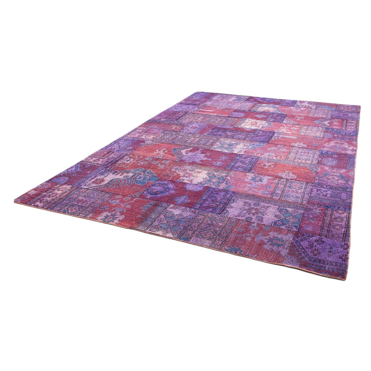 Tapis patchwork - 291 x 210 cm - multicolore