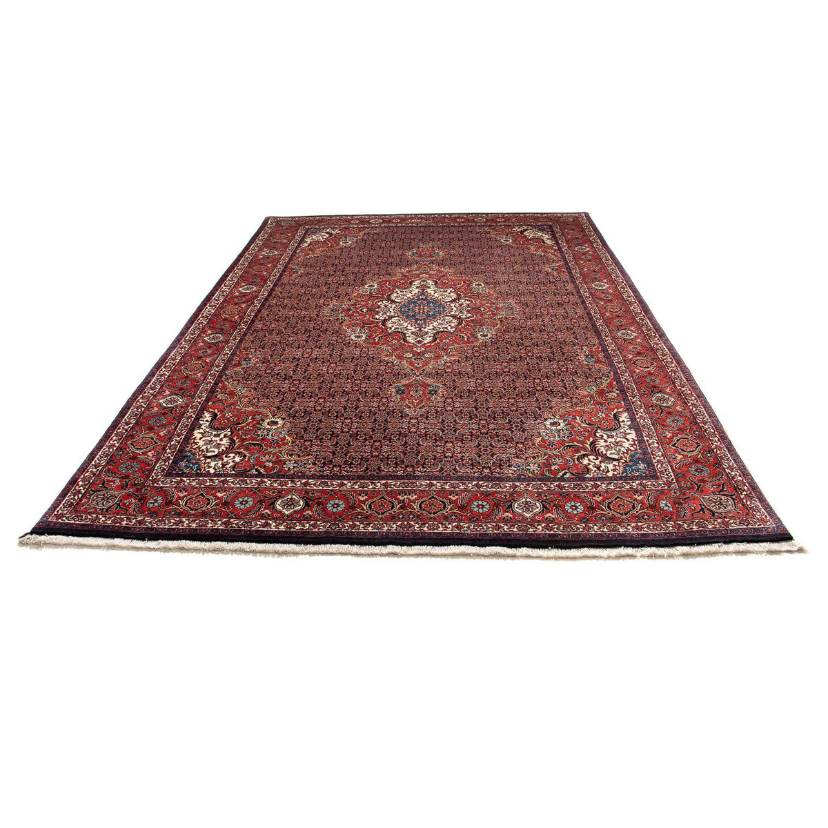 Tapis persan - Bidjar - 304 x 198 cm - rouge clair