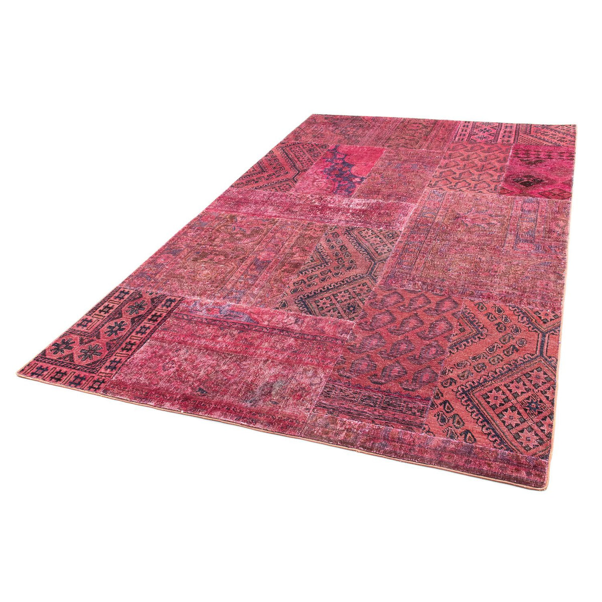 Tapis patchwork - 239 x 152 cm - multicolore