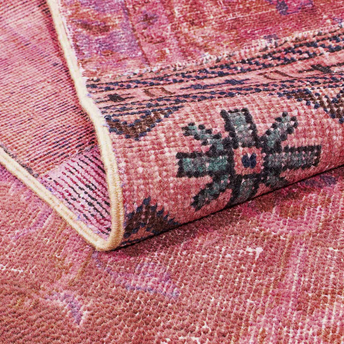 Tapis patchwork - 241 x 151 cm - multicolore