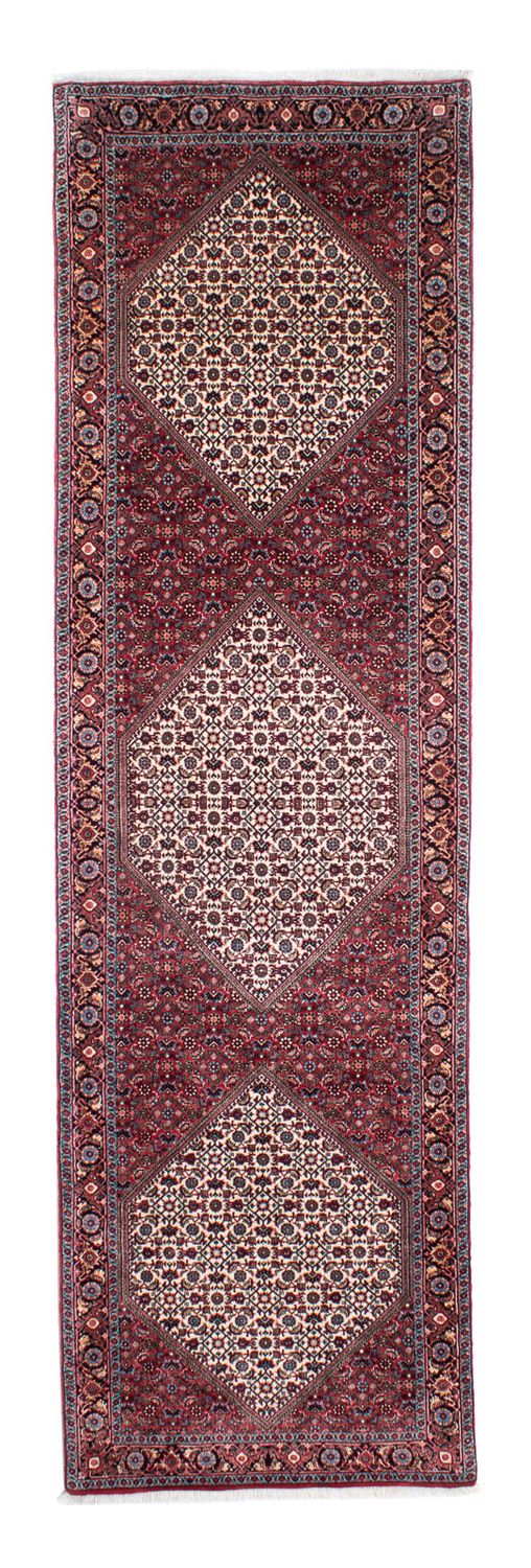 Tapis de couloir Tapis persan - Bidjar - 306 x 91 cm - beige