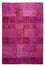 Tapis patchwork - 271 x 182 cm - violet