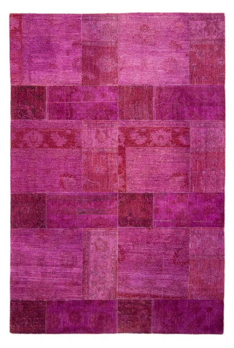 Tapis patchwork - 271 x 182 cm - violet