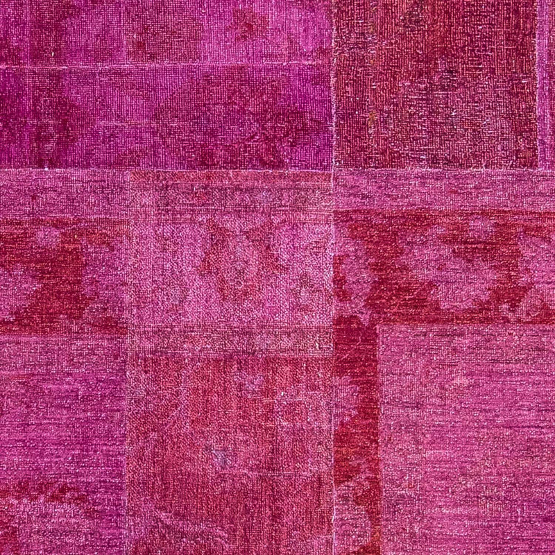 Tapis patchwork - 271 x 182 cm - violet