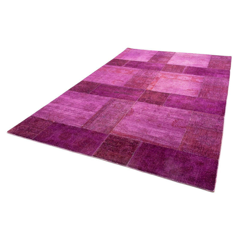 Tapis patchwork - 271 x 182 cm - violet