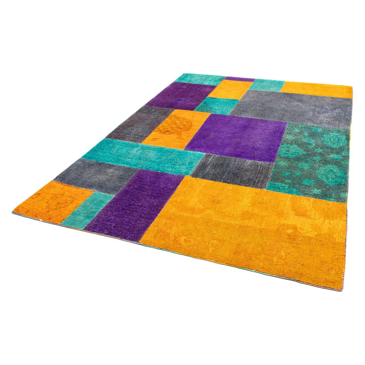 Tapis patchwork - 232 x 164 cm - multicolore