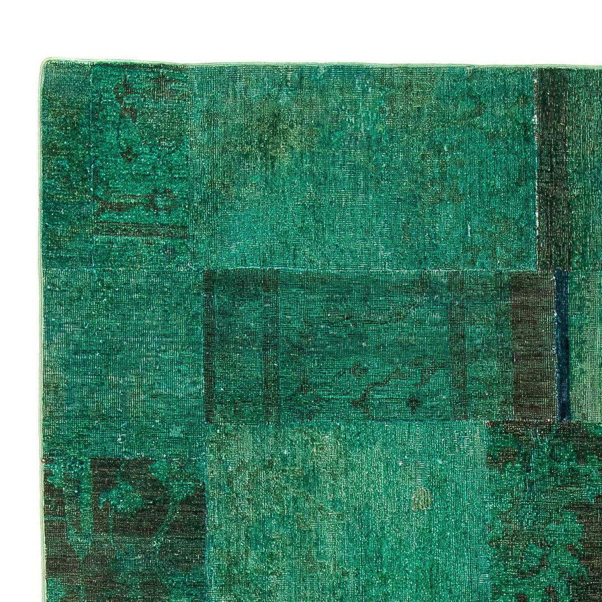 Tapis patchwork - 237 x 156 cm - vert