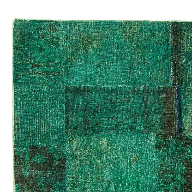 Tapis patchwork - 237 x 156 cm - vert