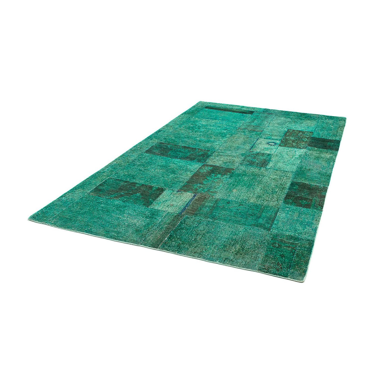 Tapis patchwork - 237 x 156 cm - vert