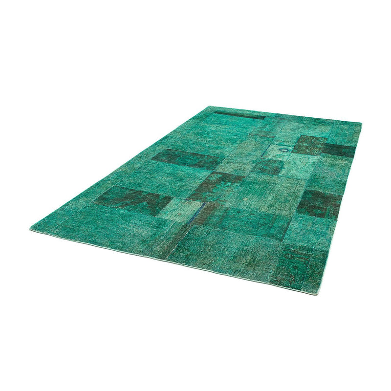 Tapis patchwork - 237 x 156 cm - vert