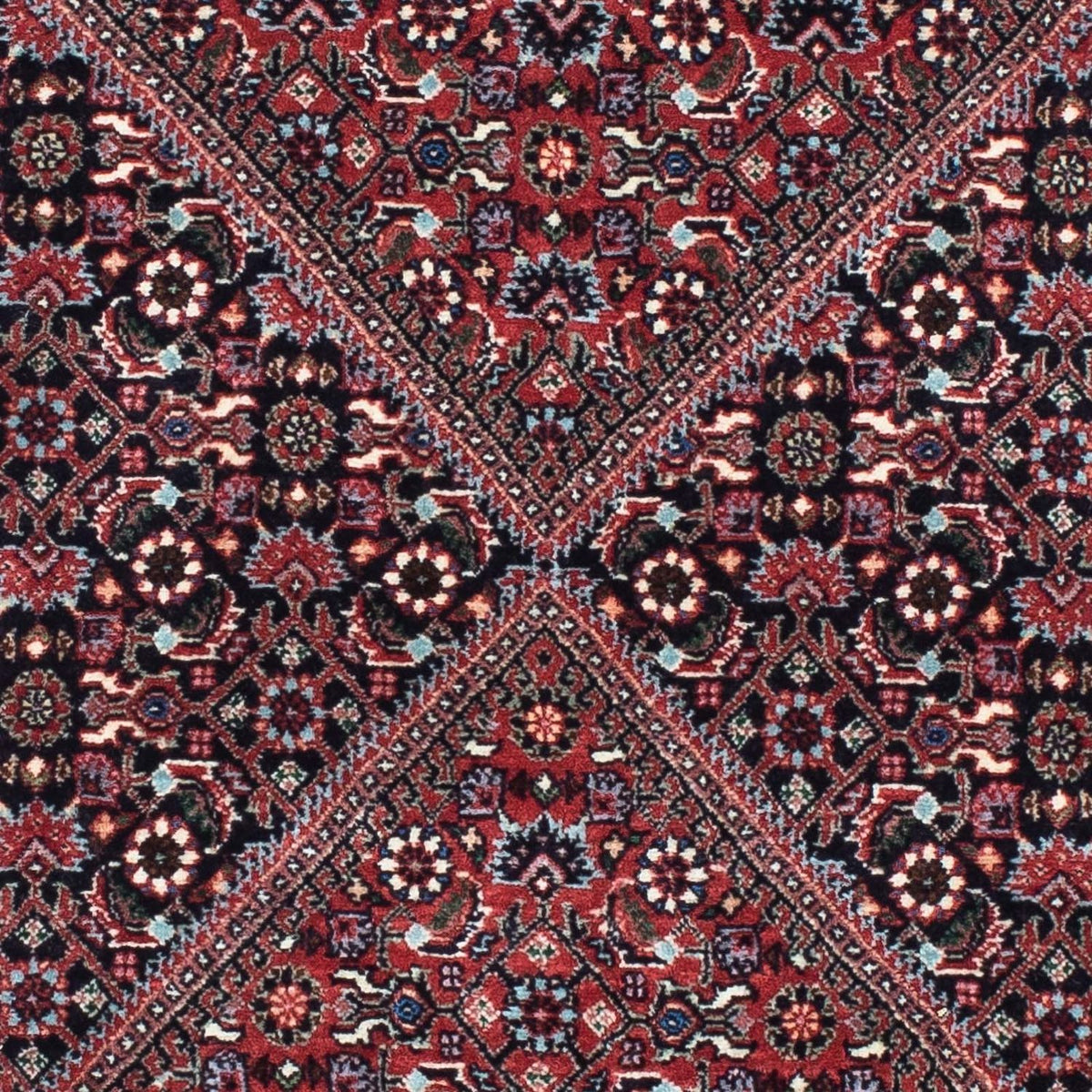 Tapis de couloir Tapis persan - Bidjar - 200 x 75 cm - rouge clair