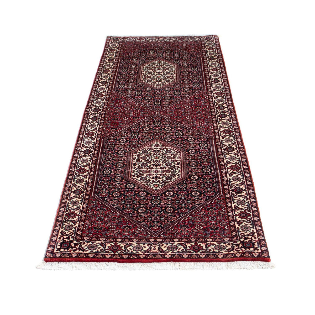 Tapis de couloir Tapis persan - Bidjar - 223 x 73 cm - rouge