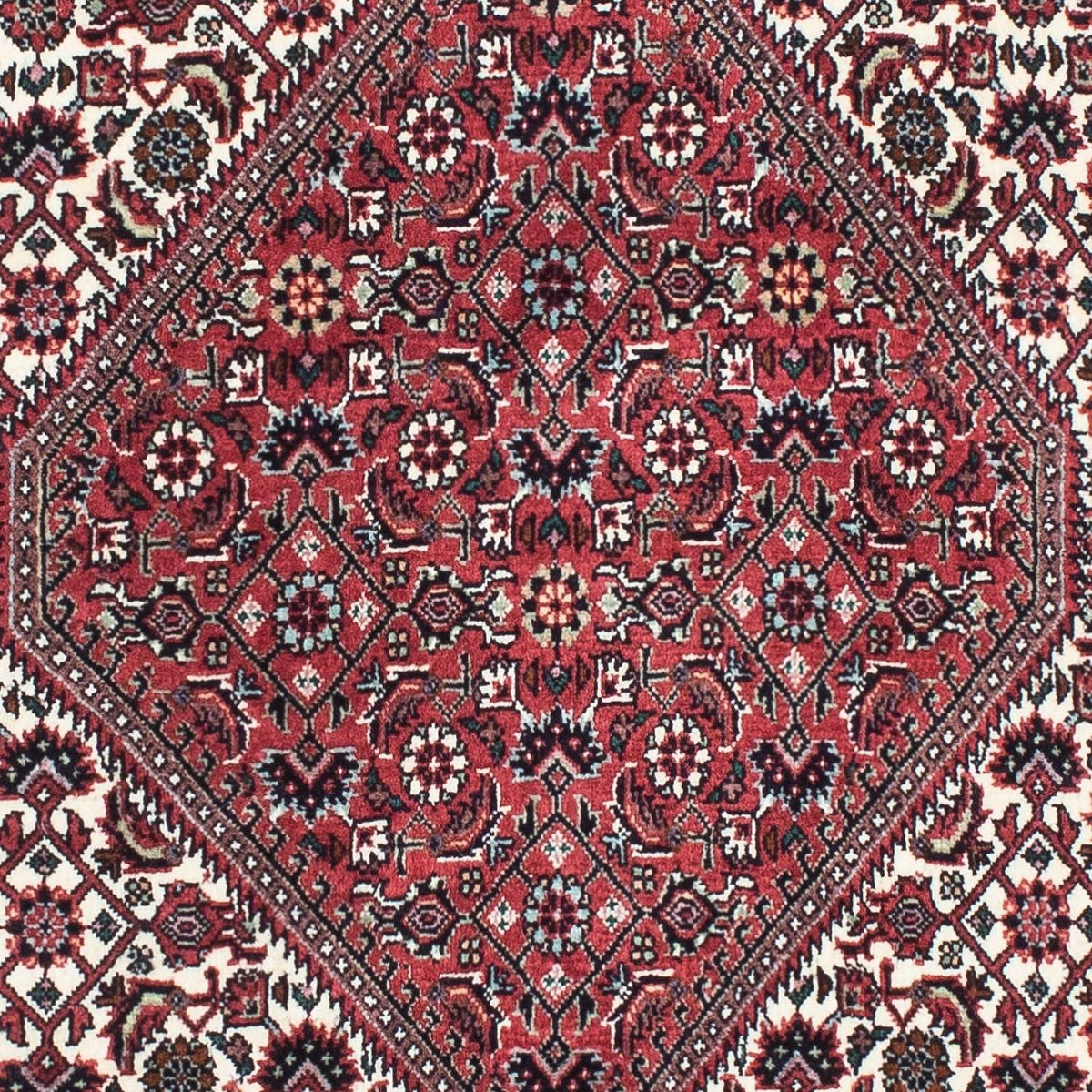 Tapis de couloir Tapis persan - Bidjar - 208 x 75 cm - rouge clair