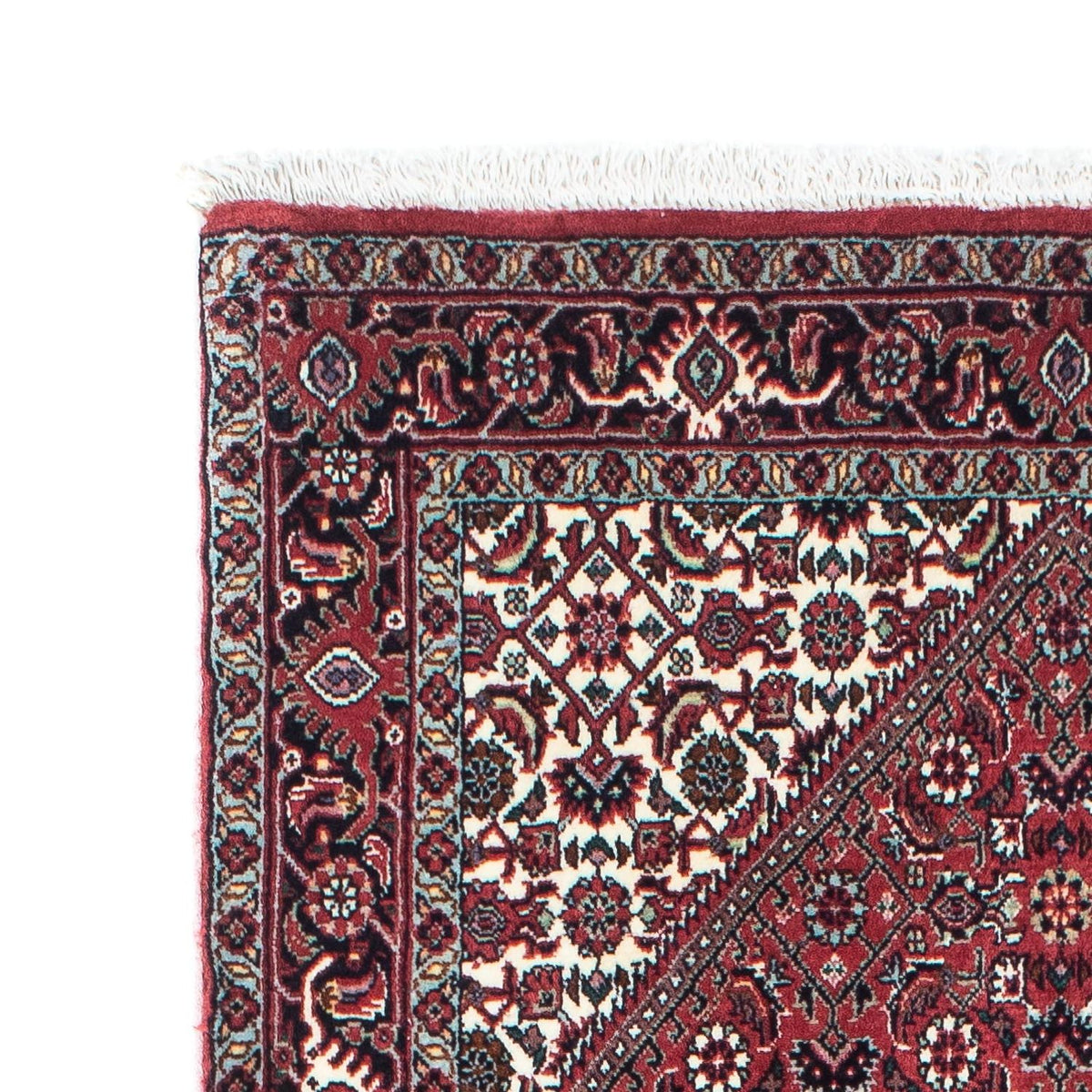 Tapis de couloir Tapis persan - Bidjar - 208 x 75 cm - rouge clair