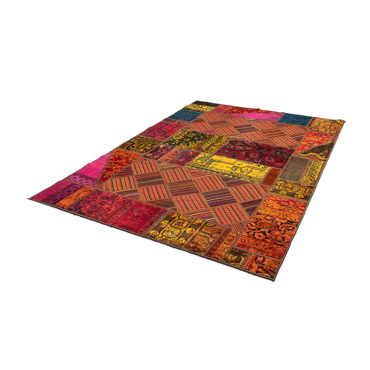 Tapis patchwork - 234 x 169 cm - multicolore