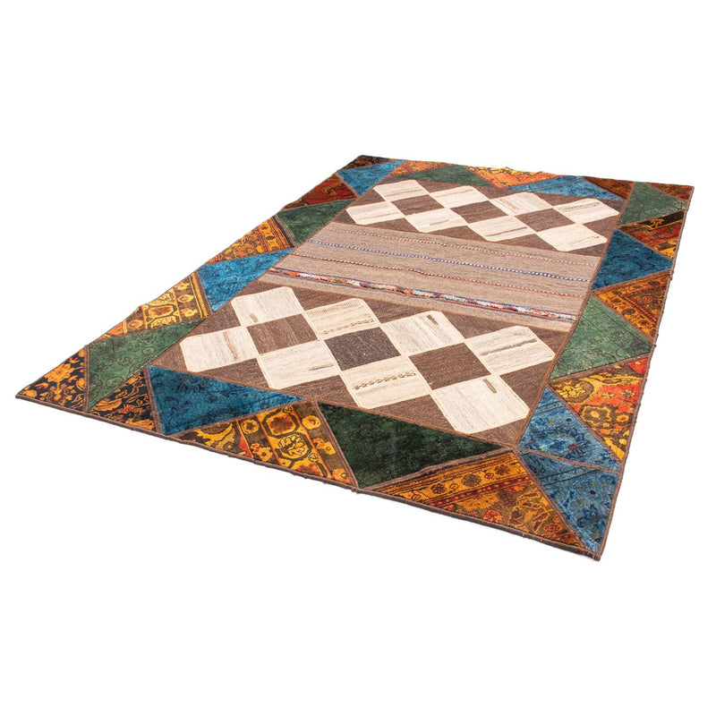 Tapis patchwork - 224 x 164 cm - multicolore