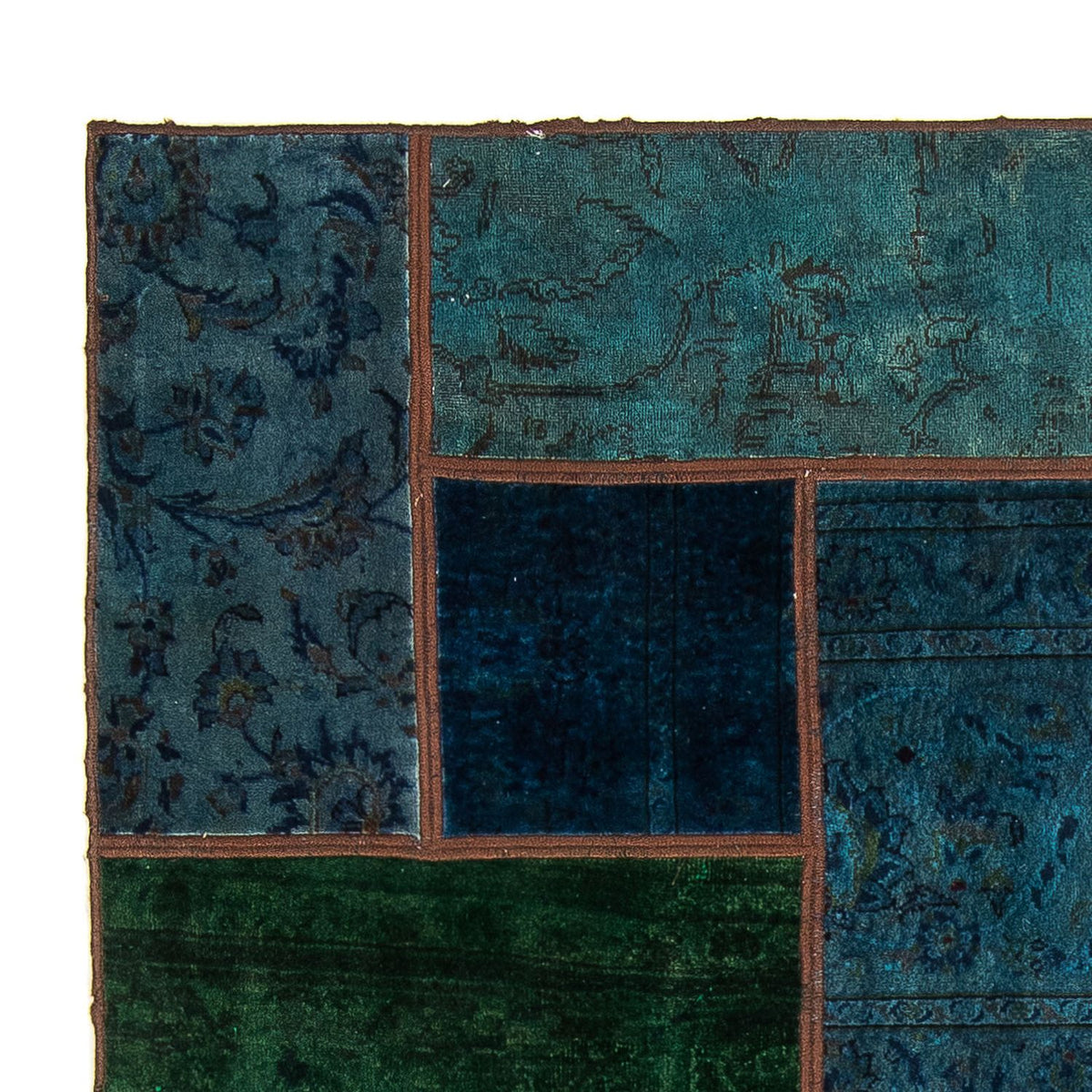 Tapis patchwork - 207 x 143 cm - multicolore