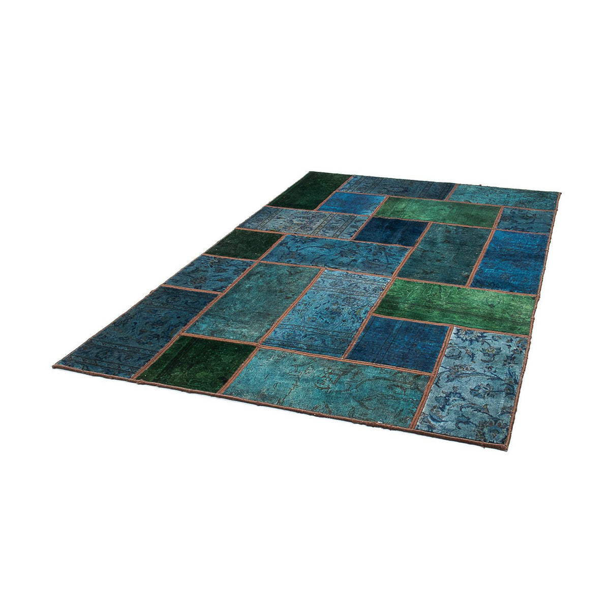 Tapis patchwork - 207 x 143 cm - multicolore