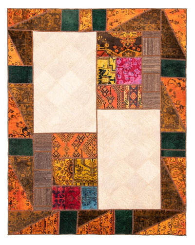 Tapis patchwork 194x249cm - Perserteppich Wollteppich