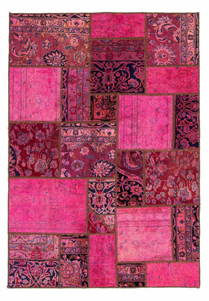 Tapis patchwork - 197 x 138 cm - multicolore