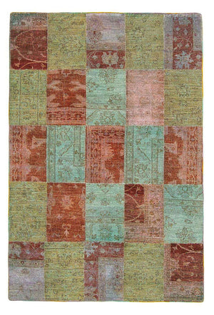 Tapis patchwork - 223 x 150 cm - multicolore