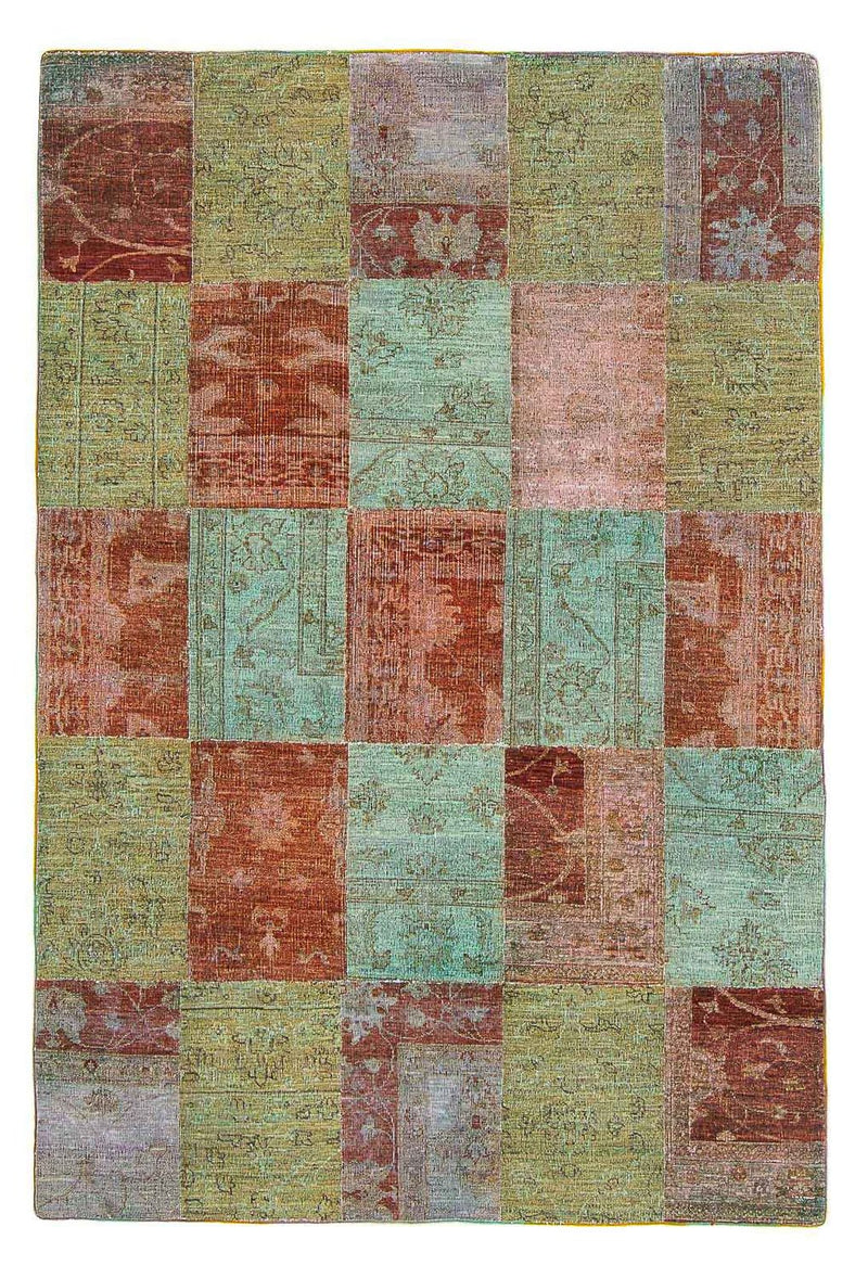 Tapis patchwork - 223 x 150 cm - multicolore