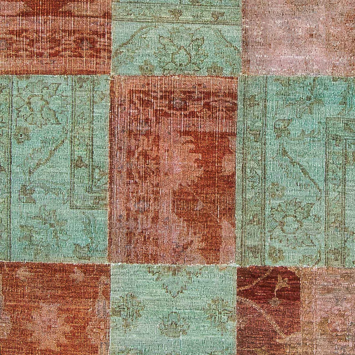 Tapis patchwork - 223 x 150 cm - multicolore