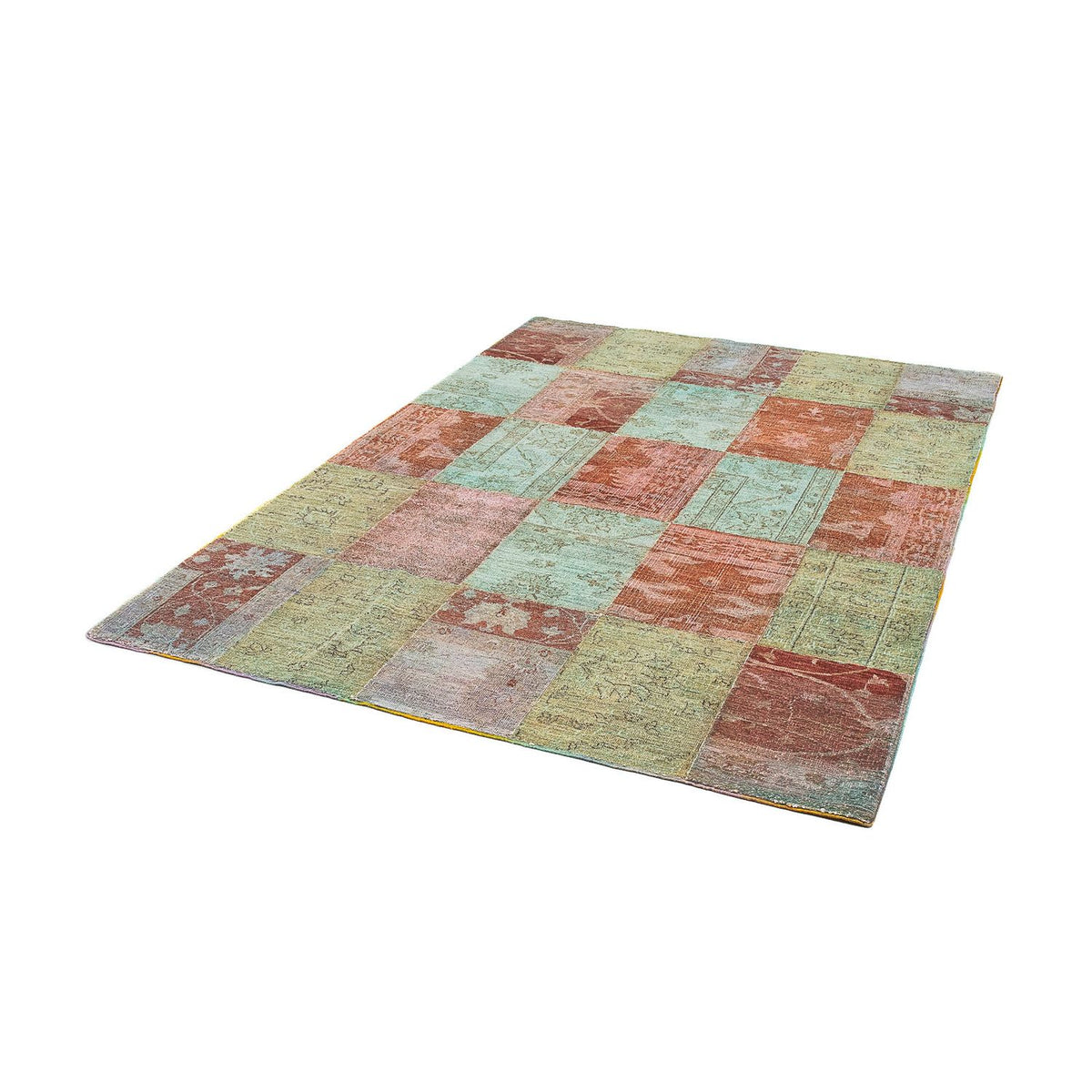 Tapis patchwork - 223 x 150 cm - multicolore