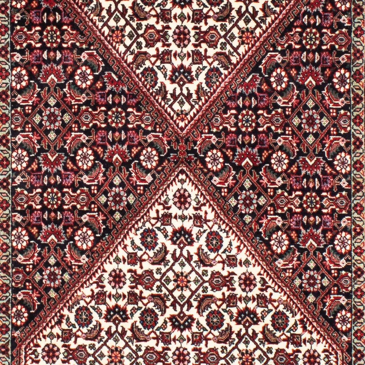 Tapis de couloir Tapis persan - Bidjar - 205 x 76 cm - multicolore