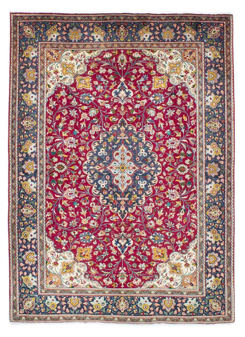 Tapis persan - Tabriz - 196 x 145 cm - rouge