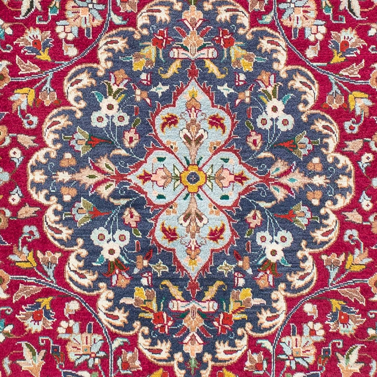 Tapis persan - Tabriz - 196 x 145 cm - rouge