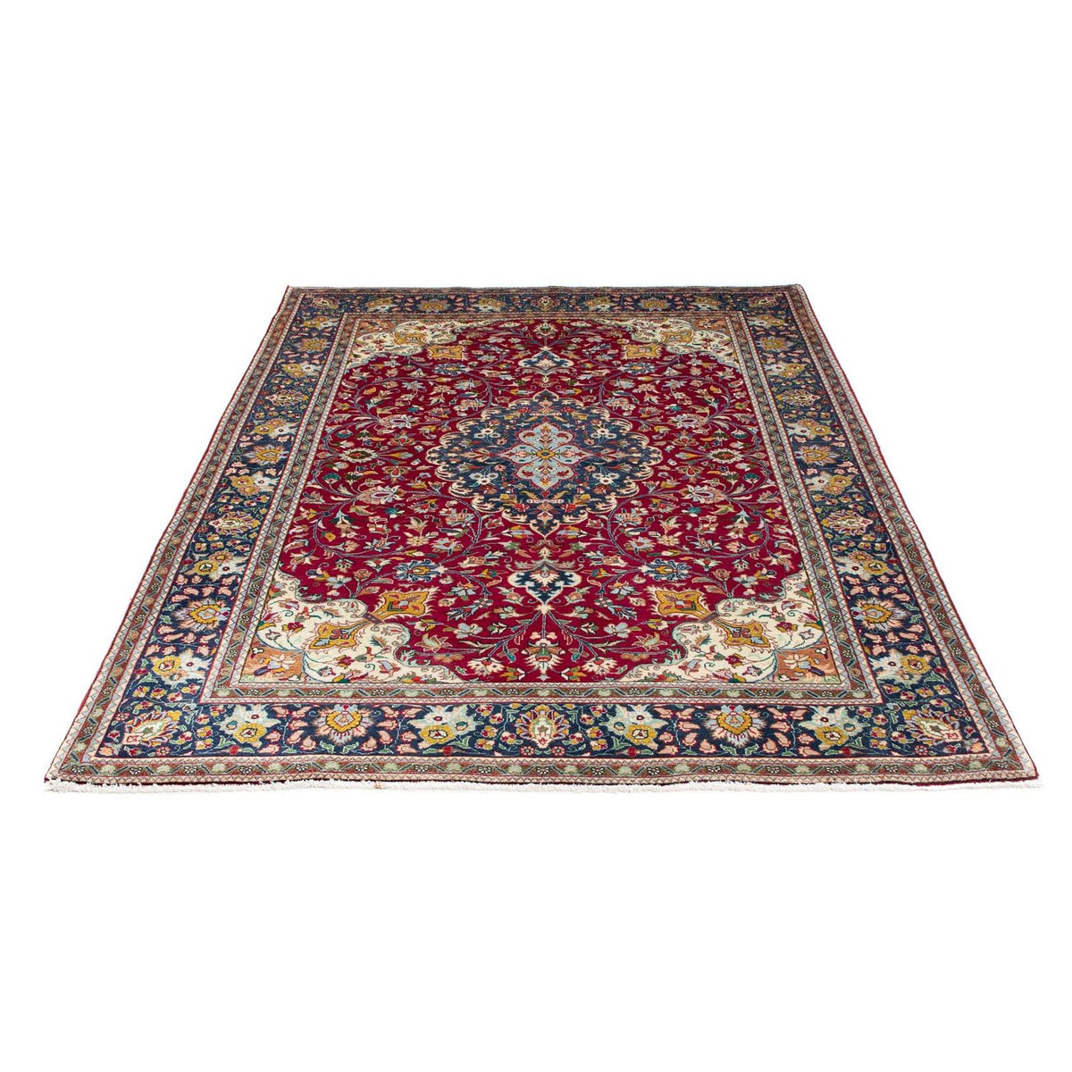 Tapis persan - Tabriz - 196 x 145 cm - rouge