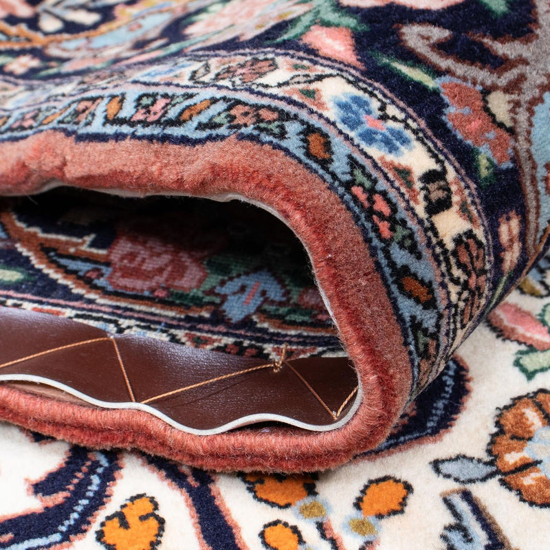 Tapis de couloir Tapis persan - Bidjar - 400 x 91 cm - beige