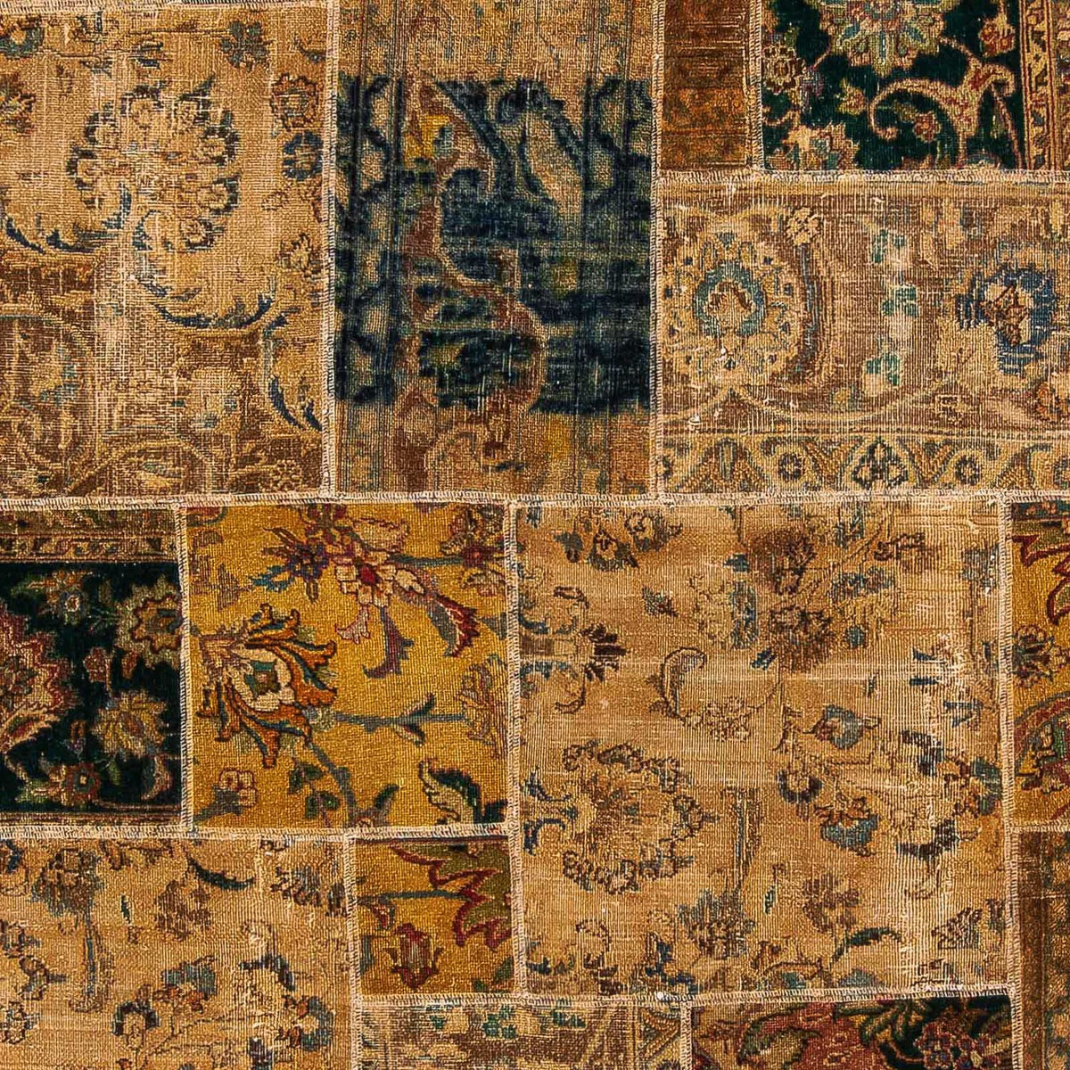 Tapis patchwork - 275 x 182 cm - multicolore