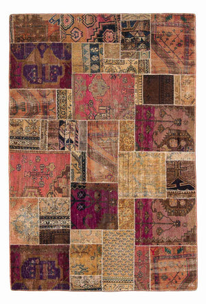 Tapis patchwork - 272 x 181 cm - multicolore
