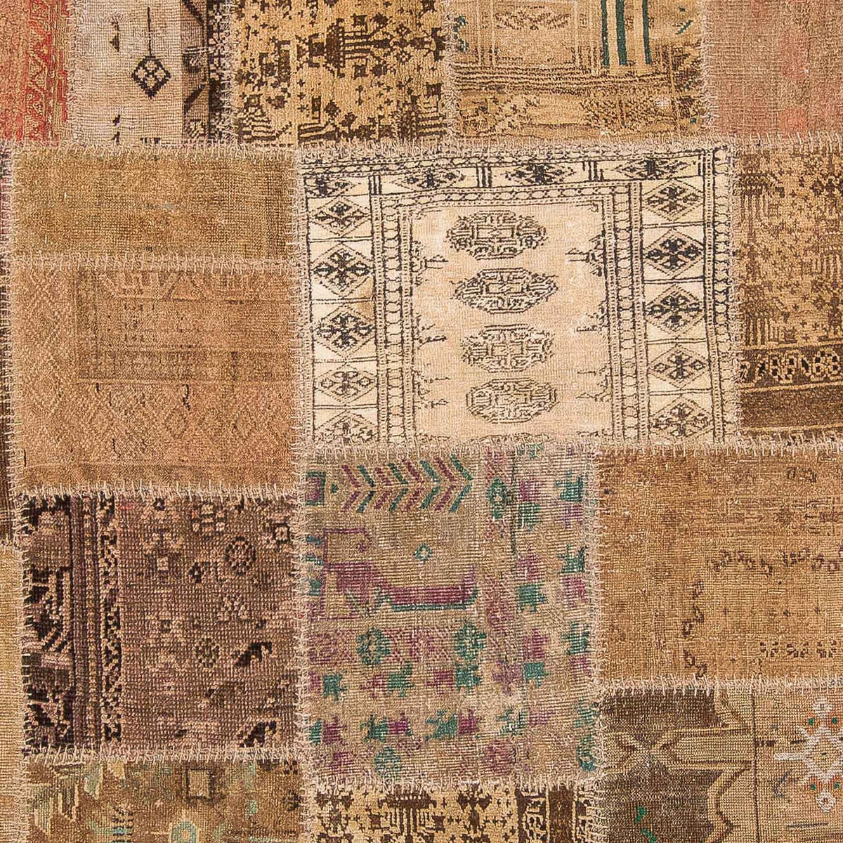 Tapis patchwork - 256 x 172 cm - multicolore